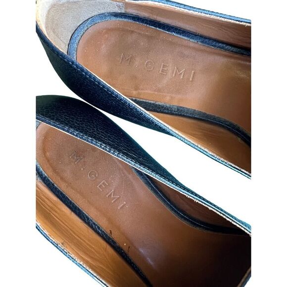 M. Gemi Leather Pointed Tow Flats size 37.5 - Picture 7 of 8